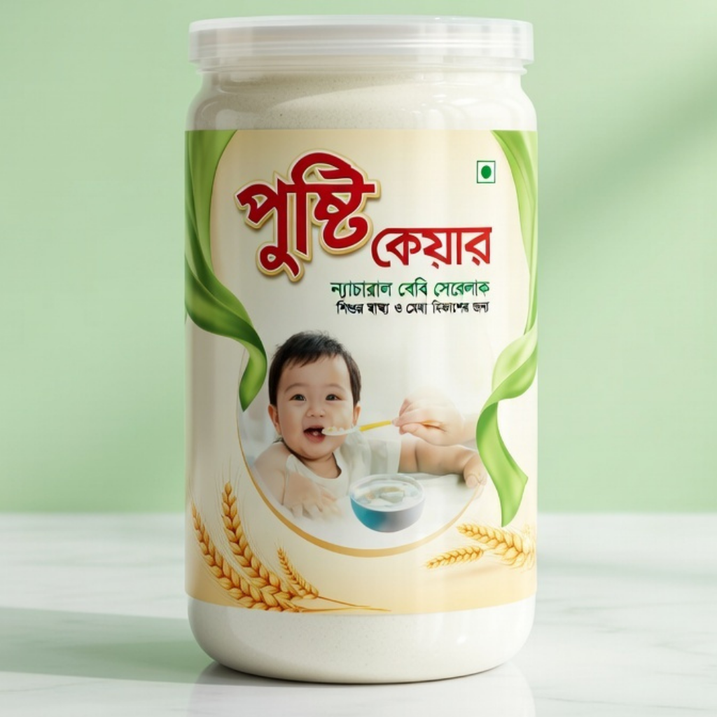 পুষ্টি কেয়ার ন্যাচারাল বেবি সেরেলাক(৫০০গ্রাম)